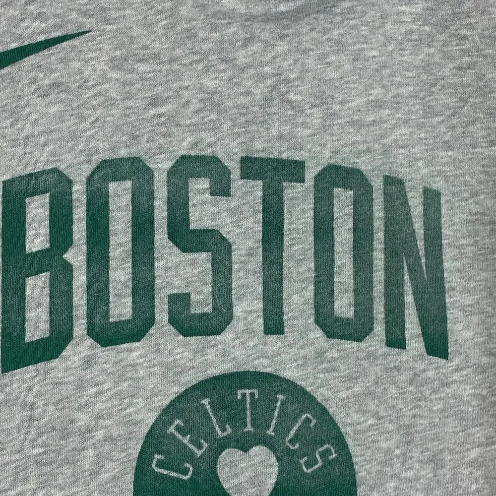 Boston Celtics NIke Hoodie Sweatshirt Mens Large Gray Basketball NBA * - Picture 2 of 9